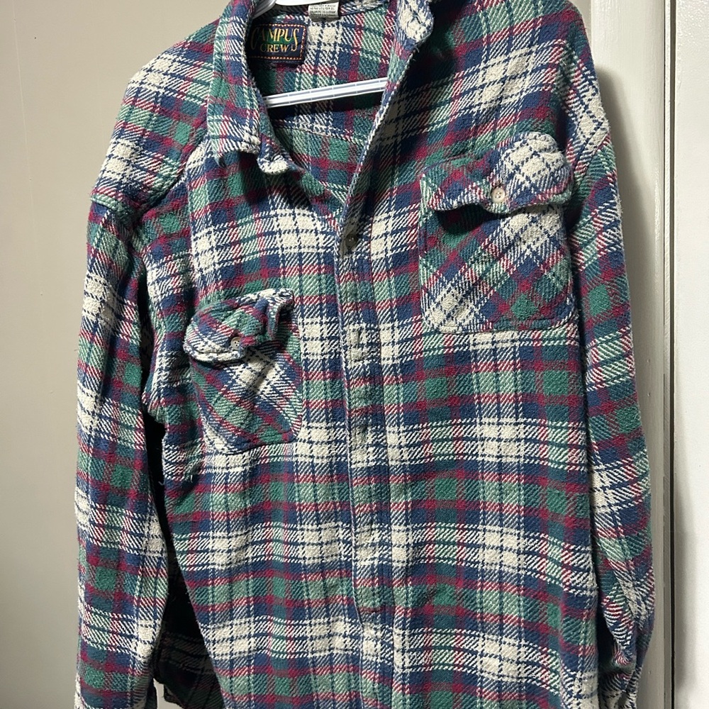 Vintage Plaid Flannel Shirt